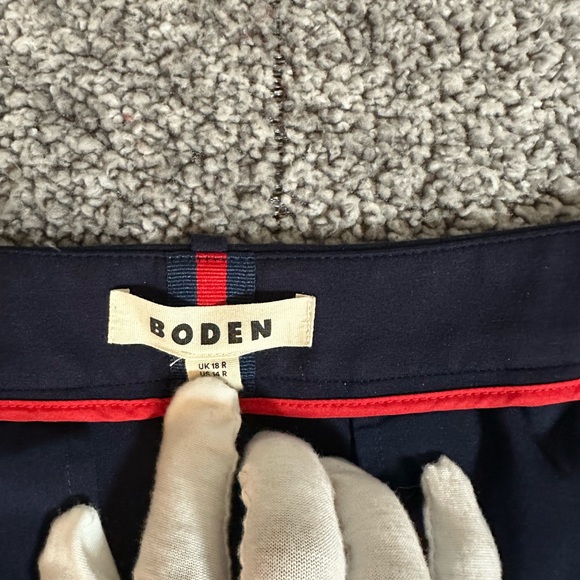 Boden Women's Navy Straight Leg Ponte Pants Size 14 - Picture 7 of 7